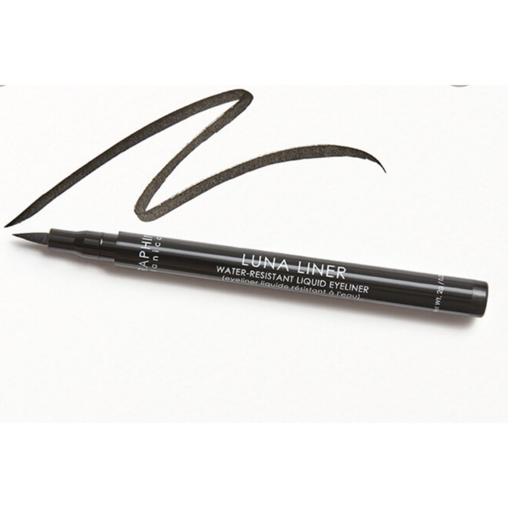 Seraphine botanicals water resistant high intensity black liquid luna eyeliner